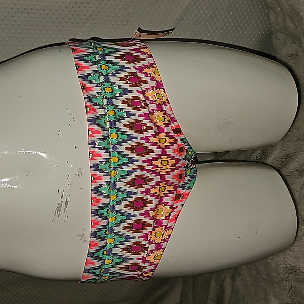 VICTORIA'S SECRET Ikat Foil Cheekie Hipster Bikini Swim Bottom-NWT-Sz M
